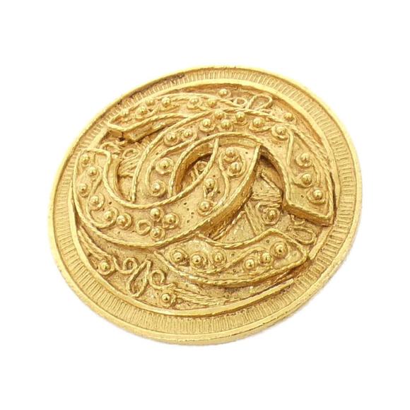 CHANEL Authentic Gold Brooch